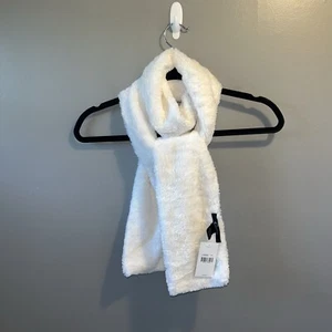 Cejon Womens Long Scarf Ivory Luxe Faux Fur Neck Warmer Muffler 70x5 New - Picture 1 of 8