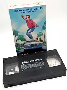 Vintage TAKING CARE OF BUSINESS VHS Video Cassette * James Belushi * - Imagen 1 de 5