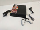 Sony Playstation 4 Console Pak with White Controller and Cords (Tested)