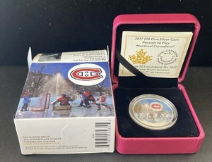 2017 $10 Canadian Silver Coin Passion to Play: Montreal Canadiens - Picture 1 of 4