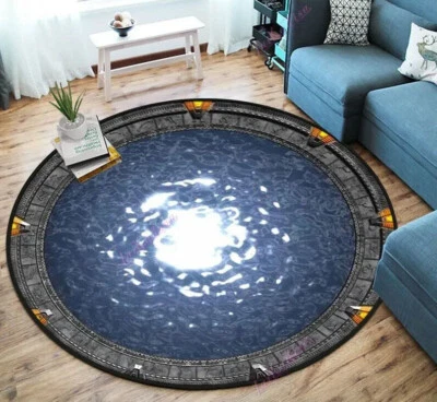 Stargate sg-1 Round Carpet Area Rug Movie Non-slip Science Fiction Floor Mat - Image 1 of 4