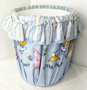 Beatrix Potter Peter Rabbit And Friends Fabric Covered Trash Can - Bild 1 von 12