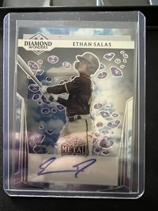 2023 Leaf Metal Ethan Salas #DW-ES2 Diamond Wonders Auto 1/1 - Picture 1 of 2