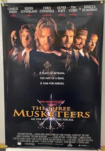 THE THREE MUSKETEERS DS ROLLED ORIGINAL ONE SHEET MOVIE POSTER TIM CURRY (1993) - Picture 1 of 1