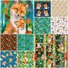 Auburn Fox Fabric Bundle ~ 2 24" Panels and 8 Coordinating Fabrics ~ Studio E