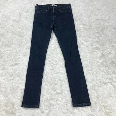 Banana Republic Premium Women 25P Blue Denim Low Rise Skinny Jeans Petite F8 - Image 1 of 4