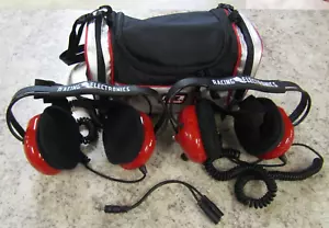 Pair of Racing Electronics Headset Racing w/ Volume Adjustment and carry Case - Bild 1 von 14