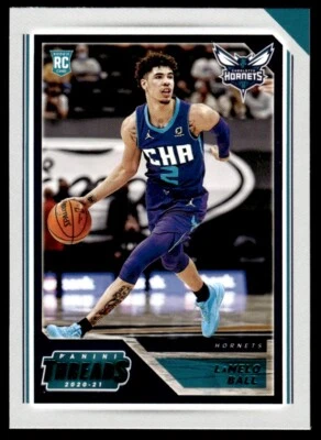 2020-21 PANINI THREADS GREEN ROOKIE LaMelo Ball Charlotte Hornets #12 - Image 1 of 2