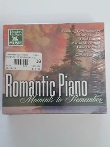 Romantic Piano Moments to Remember Various Artists Sealed 3 Disk CD Set 1999 NOS - Imagen 1 de 2