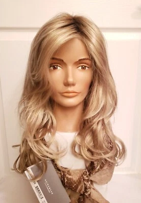 Raquel Welch Miles of Style Synthetic Wig SS14/88 Shaded Golden Wheat Lace Mono - Image 1 of 4