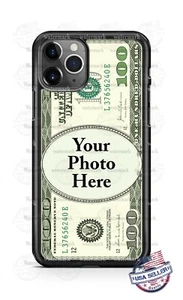 Customized Personal Photo Dollar Money Phone Case For iPhone Samsung LG Google - Picture 1 of 5