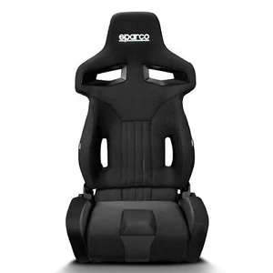 Sparco R333 negro/negro reclinable carretera rápida/asiento de coche diurno de pista - Imagen 1 de 2