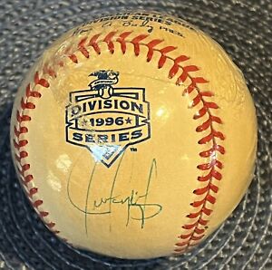 Juan Gonzalez Autograph 1996 American League  Playoff Baseball