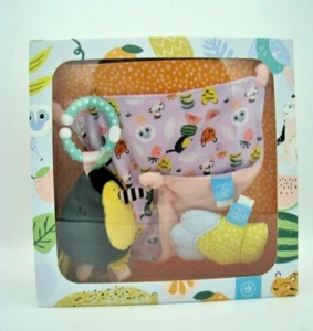 Toucan Manhattan Toy Fruity Paws Teether Mitt & Blankie Gift Set for Babies NIB - Picture 1 of 15