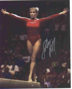 Shannon Miller Autographed 8x10 - Beam Red Arms Out - Picture 1 of 1