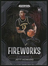 2023-24 Panini Prizm Draft Picks Fireworks #6 Jett Howard 