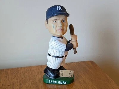 Babe Ruth Bobble Dobbles Hand Painted Bobble Head Doll New York Yankees 2002 714 - Image 1 of 4