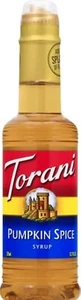 Torani Syrup PUMPKIN SPICE Coffee Ice Cream Plastic Pourable Btl 12.Oz JUN 2025 - Picture 1 of 4