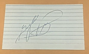 VINTAGE Gaylord Perry San Francisco Giants Autographed Signed 3x5 Index Card - Picture 1 of 1