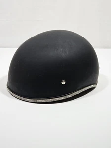 Daytona Skull Cap DULL BLACK With Rhinestones Motorcycle Helmet Women's Size XS - Bild 1 von 7
