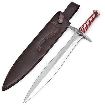 MOVIE REPLICA MADE POLISHED STEEL STING SWORD DAGGER TROLLS HOARD LOOT 22" - Image 1 of 4
