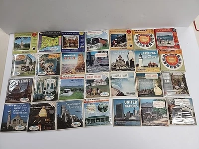 28 Vintage View Master Assorted Reels US States Historic Sites & Viewmaster - Image 1 of 4