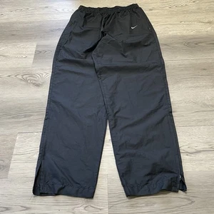 Pantaloni da pista Nike vintage adulti grandi larghi larghi neri pantaloni sportivi leggeri - Foto 1 di 6