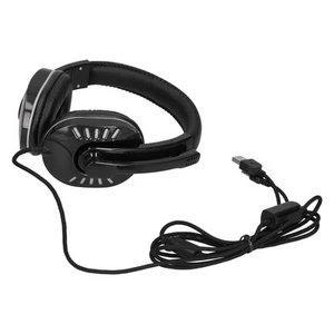 Gaming Headphones Luminous Wired Headset With Noise Cancelling Mic For Gam ND - Photo 1/12
