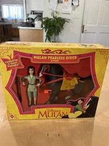 New Mattel Disney Mulan Fearless Rider Gift Set Play Set Vintage Collectible 90s - Picture 1 of 5