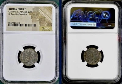 Ancient Roman Coin Emperor Claudius II Gothicus 268-270AD Genuine NGC Certified - Image 1 of 4
