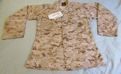 USMC ,PENTAQ CORP. DESERT MARPAT DIGITAL CAMO BLOUSE S-Reg US MARINE CORPS TOP - Image 1 of 4