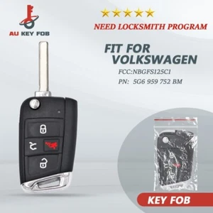 Car Remote Control Key For Volkswagen Golf GTI 2018-2021 NBGFS125C1 5G6959752BM - Picture 1 of 6