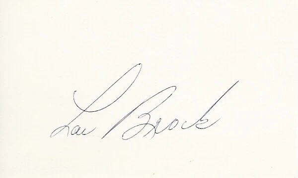 Tarjeta indexada firmada por Lou Brock Auto Cardinals de 3x5 pulgadas * Fallecida 2020 Salón de la Fama de la Corte Foto 1 de 2