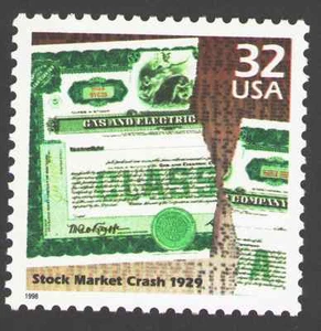 US. 3184o. 32c. Stock Market Crash, 1929. Celebrate The Century. MNH. 1998 - Picture 1 of 1