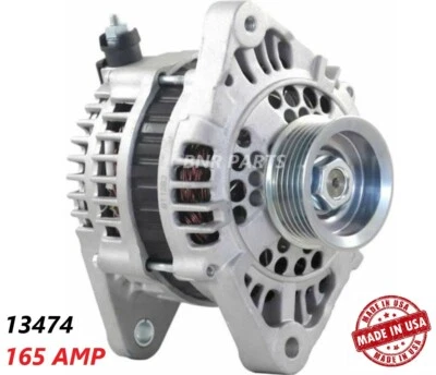 165 AMP 13474 Alternator fits Nissan Altima Axxess Stanza High Performance HD  - Image 1 of 2