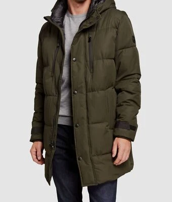 $350 Michael Kors Men's Green Holland Hooded Quilted Parka Coat Jacket Size XL - Image 1 of 2