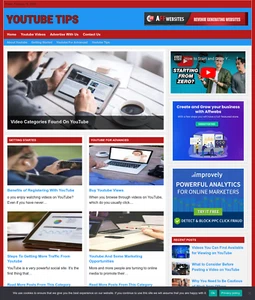 Youtube Tips Website Business For Sale: Ready-to-Launch with Free Installation - Picture 1 of 3