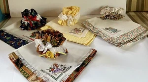 counted cross stitch 4 seasons candle centerpieces. summer winter spring fall - Picture 1 of 8