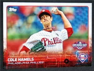 2015 Topps Opening Day #153 Cole Hamels - NM-MT