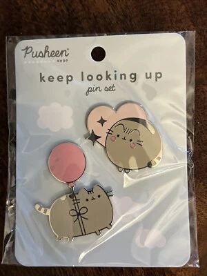 Pusheen PIN SET Exclusive Pusheen Shop RARE 2024 Keep Look Up - Bild 1 von 2