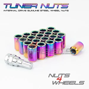 20 x Petrol Tuner Wheel Nuts M12x1.25 Fits Subaru Impreza Hatch Sti WRX - Picture 1 of 4