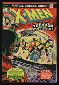 XMen X-Men #85 en estado bastante bueno 8,0 páginas originales reimpresiones #37 The Changeling Marvel - Imagen 1 de 2