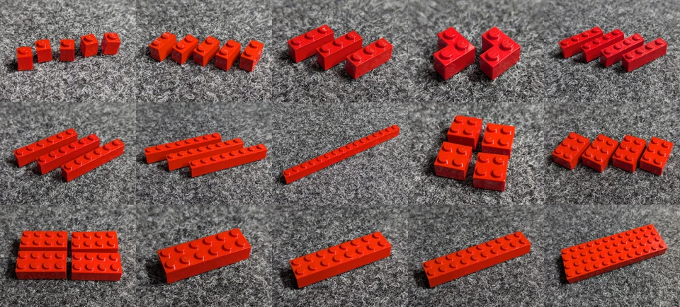 Lego Basic Stein Steine Basicstein Basicsteine rot red - VARIANTE wählen - Bild 1 von 1