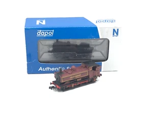 Dapol N Gauge - London Transport Red L99 0-6-0 Pannier Tank Steam Locomotive - Picture 1 of 9