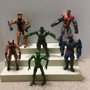 Marvel Action Figuren Wolverine Hulk Colossus Stratos Sabre Toothv 6 Stück MCU - Bild 1 von 10