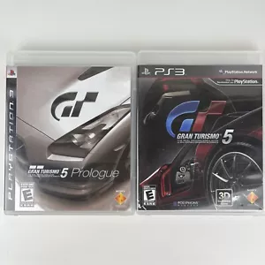 Gran Turismo 5 and Gran Turismo 5 Prologue PlayStation 3 PS3 Complete w/ Manuals - Picture 1 of 11