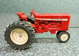 International Harvester Toy Farm Tractor Red Metal 8" Long White Rims 18-4-34 - Picture 1 of 6