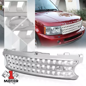 For 2006-2009 Range Rover L322{X-MESH}Chorme/Silver ABS Bumper Grille Vent Grill - Bild 1 von 4
