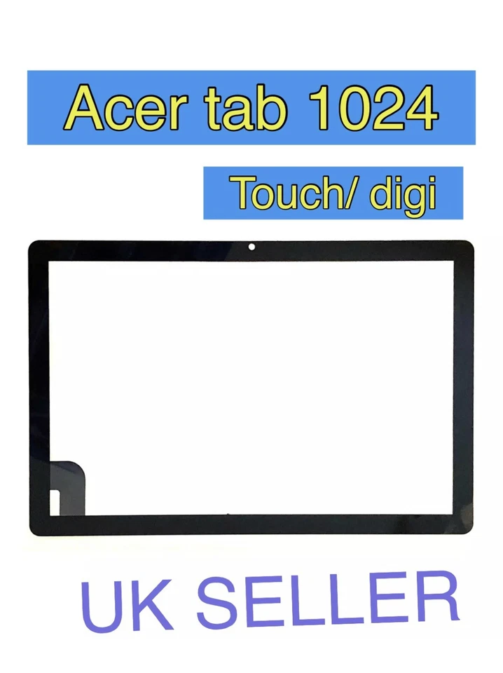 New Replacement Touch Screen Digitizer Front Glass For Acer ACTAB1024 Uk - Image 1 of 1