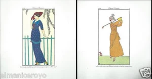 STAMPA COSTUMES PARISIENS 1912 CARTONCINO FMR FRANCO MARIA RICCI 21X22 MODA 1516 - Bild 1 von 1